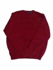 mens izod sweaters large Red