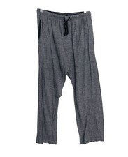 Hanes Mens Gray Knit Lounge Pants With Drawstring Waist  Side Pockets Size M