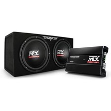 MTX Audio TNP212D2 Terminator Series Dual 12" Sealed Enclosure and Mono Amp