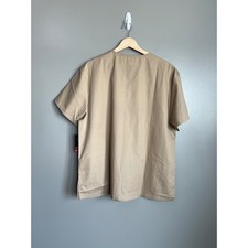 Dickies EDS light brown medical scrub top modern classic size large