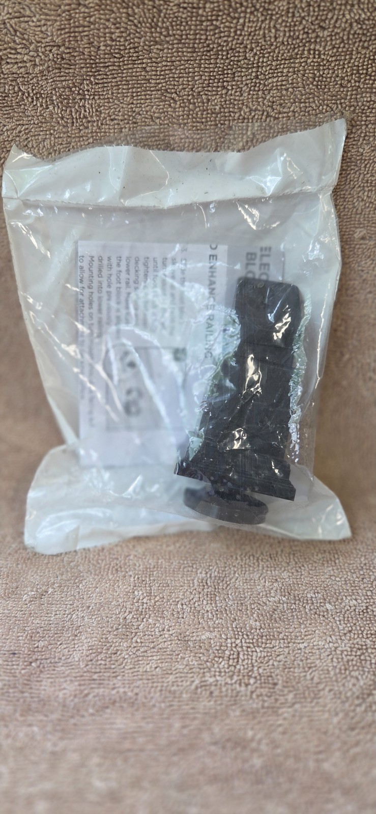 Trex Transcend Black Adjustable Foot Blocks BKFTBLKPC Retail Packaging