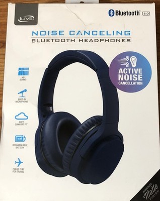 iLive Electronics Active Noise Cancellation Bluetooth Headphones model IAHN40IND