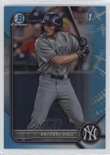2022 Bowman Draft Chrome Sky Blue Refractor Anthony Hall #BDC-97 0r5k