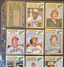 Topps 1978 Pittsburgh Pirates Baseball Card Lot 9 Cards MLB Vintage