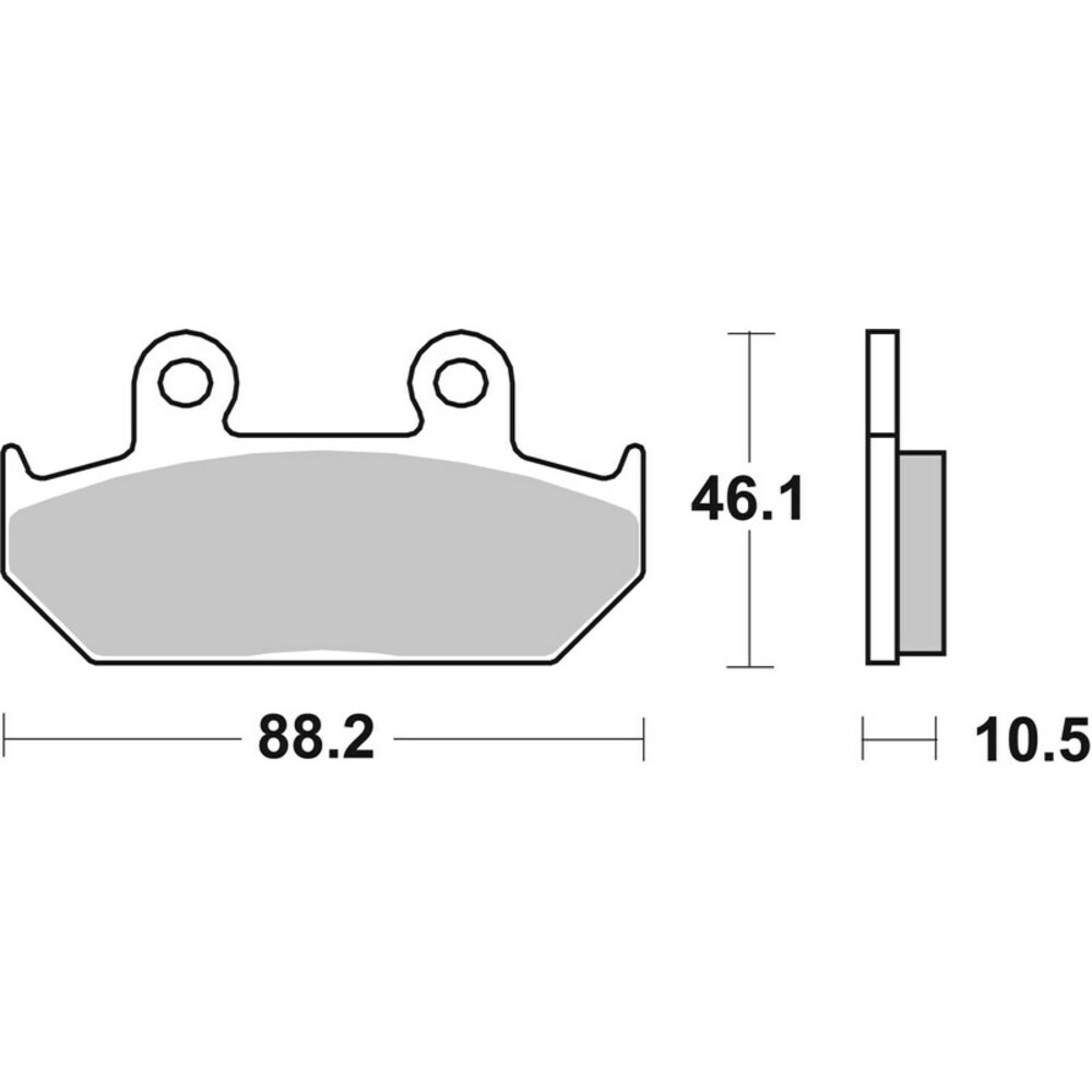 Free Shipping Brembo 07HO35SA Sintered Brake Pads for Motorcycle