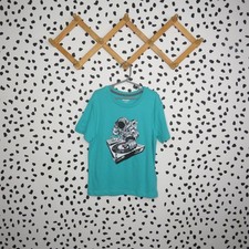 Old Navy Blue Astronaut Space DJ Boys Short Sleeve Graphic T-Shirt Size Small