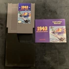 Vintage 1943 The Battle Of Midway Nintendo NES Game Cartridge w/sleeve & manual