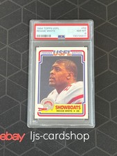 1984 Topps USFL Reggie White RC #58 Memphis Showboats PSA 8 J1