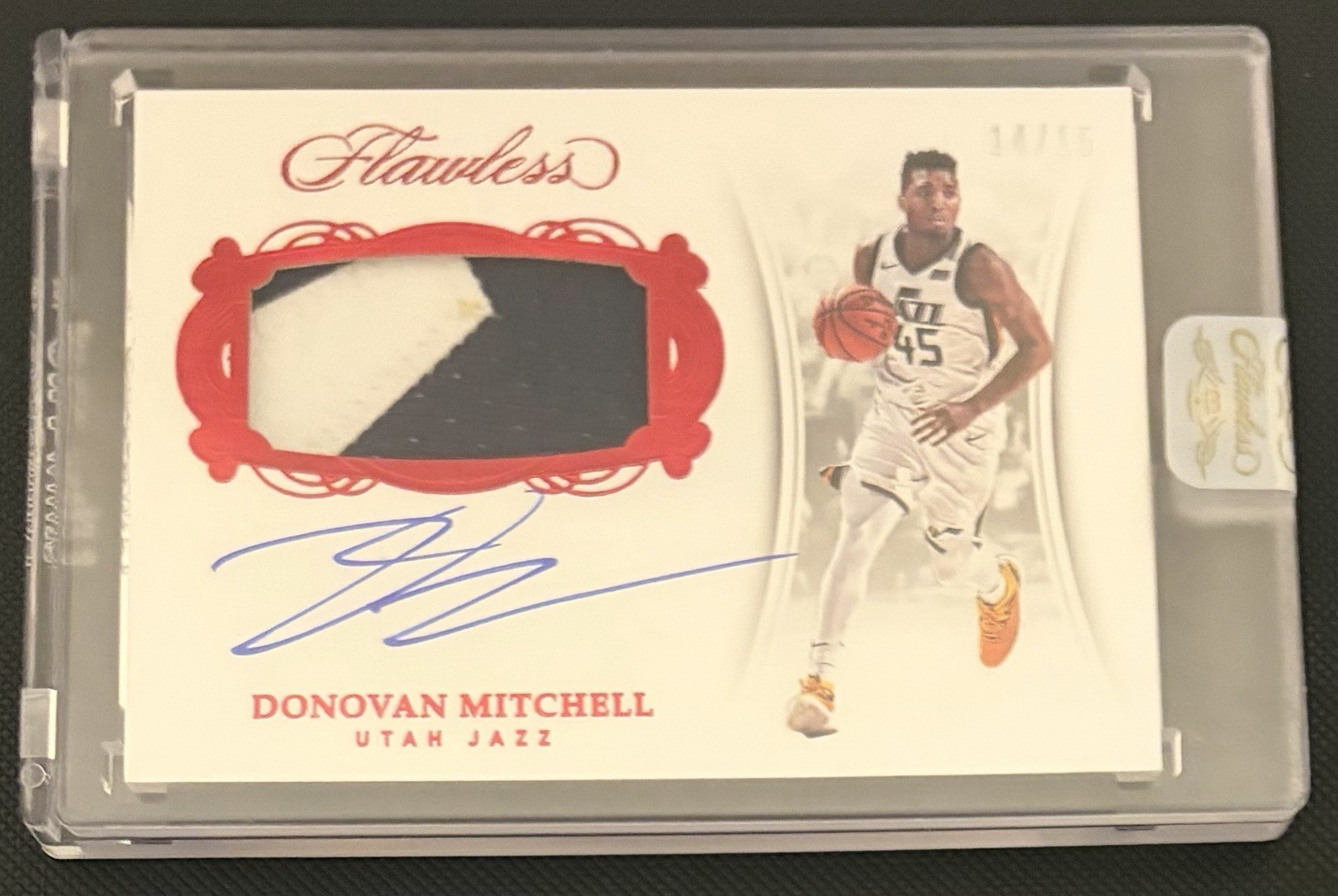 Donovan Mitchell 2017 Flawless RPA Rookie Patch Auto Game Used /15 SSP Fut HOF?
