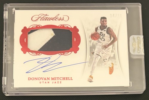 Donovan Mitchell 2017 Flawless RPA Rookie Patch Auto Game Used /15 SSP Fut HOF?