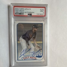 2024 Topps Update Colt Keith RC Auto PSA 9 1989 Topps Autograph Detroit Tigers