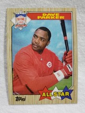 1987 Topps All-Star Dave Parker #600 Cincinnati Reds