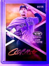 2019 Topps Tier One Auto Andy Pettitte Gold Ink 4/25