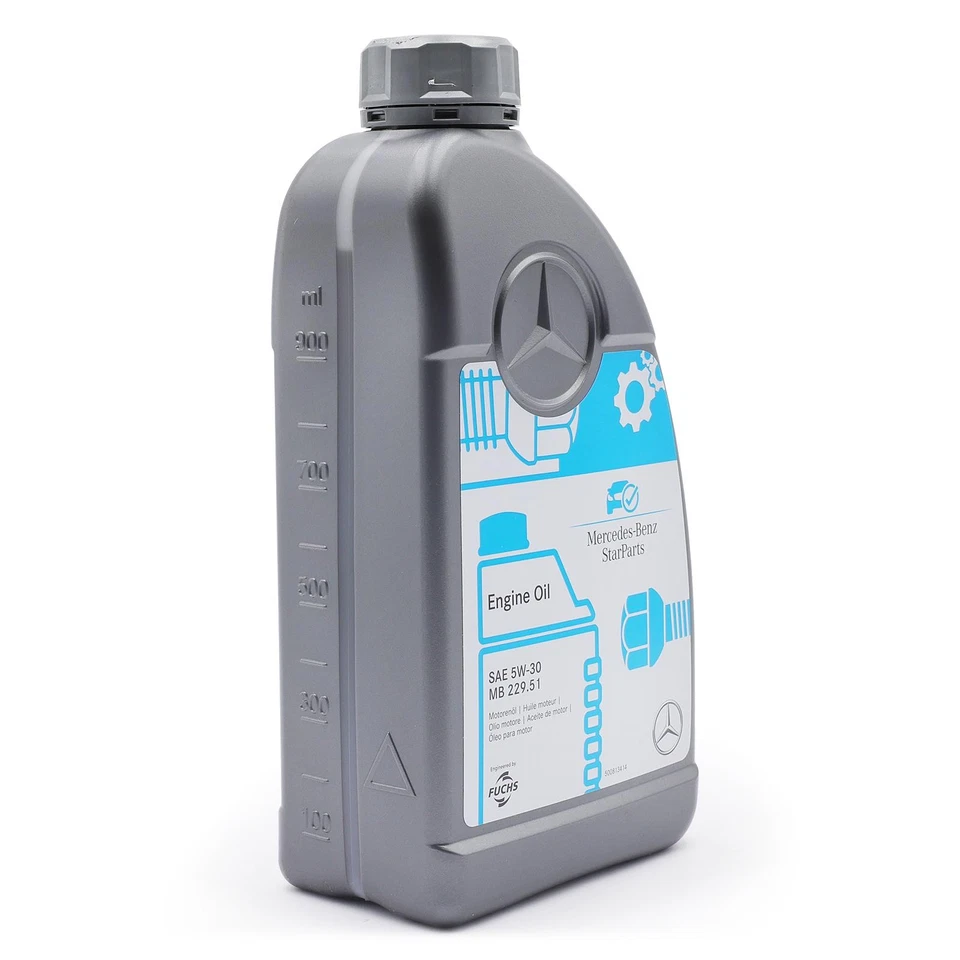 7 litri olio motore originale Mercedes-Benz 5W30 229.51 incl. imbuto + rimorchio - Immagine 4 di 4