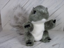 Folkmanis Puppets Mini Gray Squirrel 4.5" Plush - N2