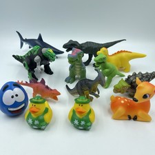 Plastic Dinosaur and More Toy lot 13 total