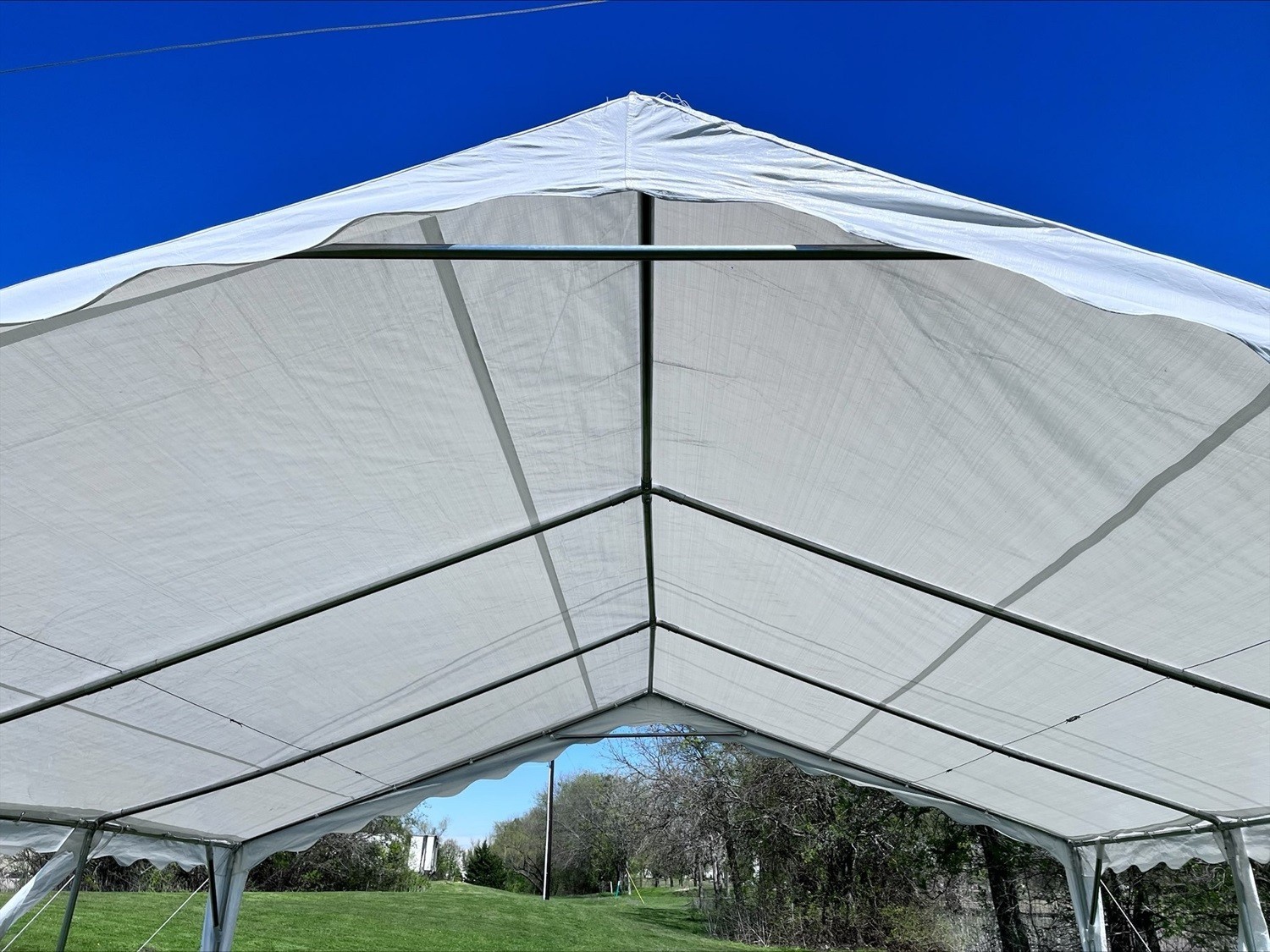 20'x20' (B Model) Budget PE Party Canopy Tent + (1) Long Bag + (1) Short Bag