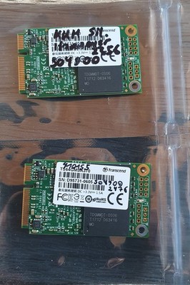 2 x Transcend 64 GB Interne mSATA SSD SATA 6 Gb/s Retail TS64GMSA370 FORMATIERT