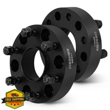 SCITOO 2pc 1.5in 6 Lug Wheel Spacers 6x5.5 Black