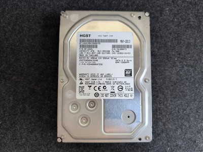 HDS724040ALE640 HGST H3D40006472SE 4TB 7.2K 6G 3.5'' LFF SATA HARD DRIVE 0F14681