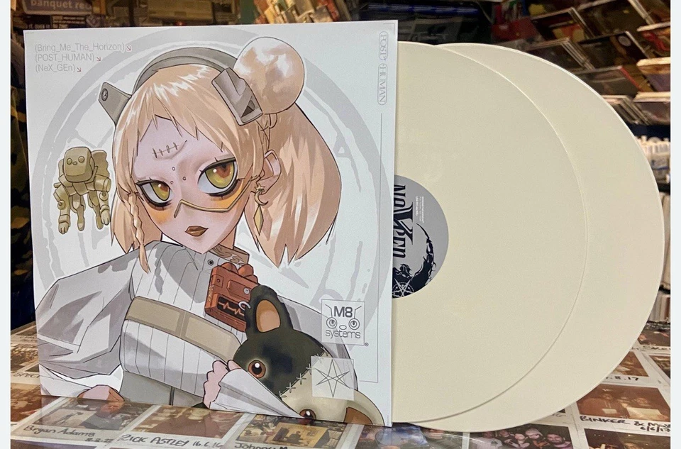 IN HAND!! Bring Me the Horizon Post Human : Nex Gen CREAM Vinyl NUMBERED /1000 - Image 2 of 4