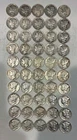Lot of 50 lower grade 1940's Mercury dimes $5.00 face value 90% silver