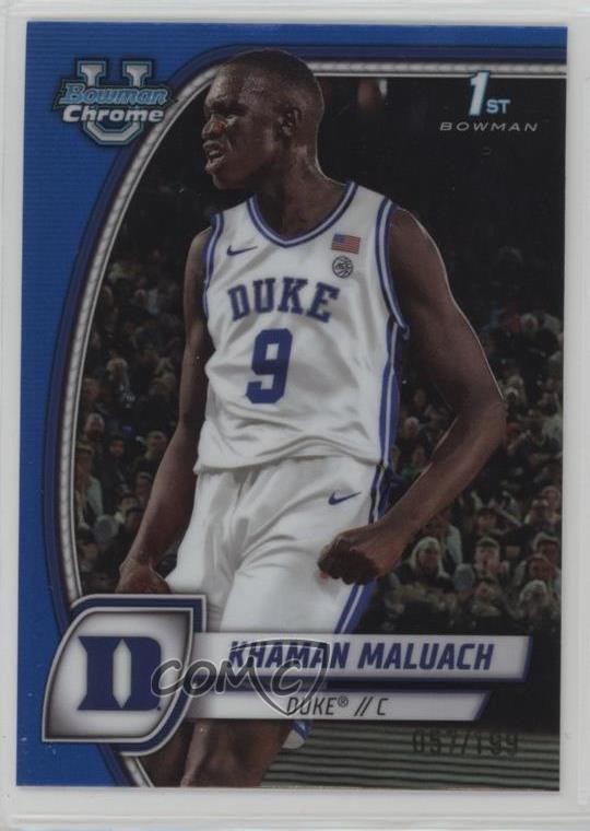 2024-25 Bowman U Chrome Blue Refractor /199 Khaman Maluach #46