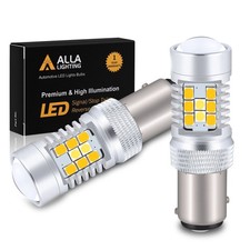 Alla Lighting BAY15D 1157 Switchback LED Turn Signal Lights, BAY15D/1157/7528