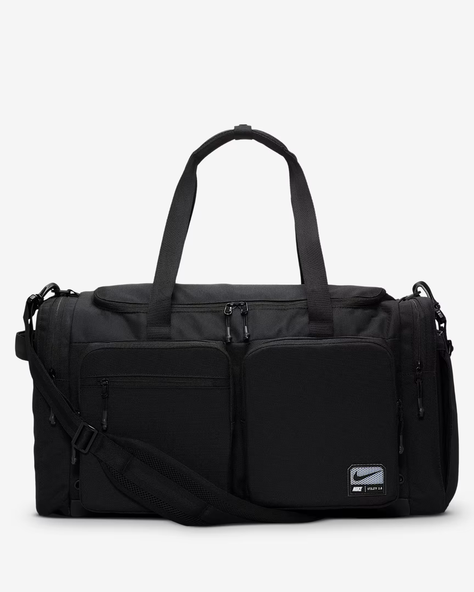 Nike Utility Power 2.0 Duffel Bag Medium 51L Black Gym Travel