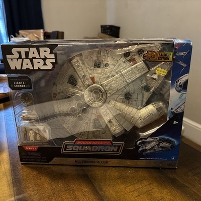 Star Wars Micro Galaxy Squadron Millennium Falcon#0022 Lights Sounds Brand New