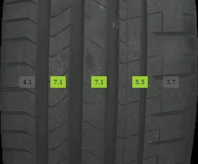 255/35 R20 93(Y) Sommerreifen Pirelli P Zero 7mm DOT 1524 - 2 REIFEN