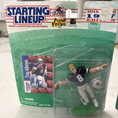 #ad Starting Lineup NFL Troy Aikman amp; Jim Harbaugh 10th Anniversary Figures MOC $16.95