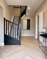 Amtico Spacia White Maple Wood Effect Herringbone Plank Flooring 44 SQM