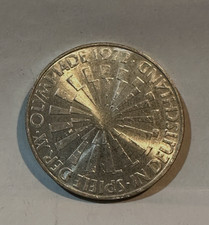 1972 D Commemorative 10 Deutsche Mark 62.5% Silver Coin Summer Olympics Munich