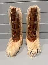 Vintage Gucci Goat Hair Apr s Winter Boots - Very Rare Find Collectors Piece