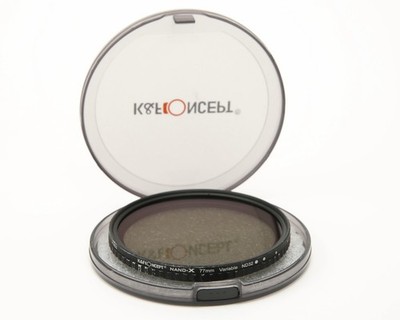 K&F Concept Nano-X Serie variabler ND2-32 Filter (77 mm, 1 bis 5 Blendenstufen) mit Koffer