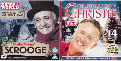 CHRISTMAS WITH CHRISTIE Audio CD + SCROOGE Movie (THE SUN Newspaper Double Disc)