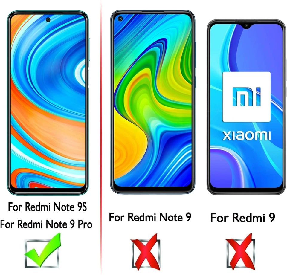 3 Pack Tempered Glass Screen Protector for Xiaomi Redmi Note 9S / 9 Pro 5G,...  - Image 2 of 4