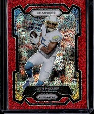 2023 Panini Prizm #154 Josh Palmer Red Sparkle