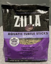 Zilla Turtle Sticks Aquatic Turtles Food 1 Pound Natural Ingredients Protein New