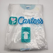 Carters sleeping bag pajamas sleep sack NOS vintage Unisex Newborn white bunny
