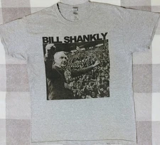 Bill Shankly- Grey Graphic Band T-shirt- Size Large - Melbourne Hardcore Band