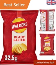 Vegetarian Ready Salted Crisps - 32.5g Packs, 32 Total, Delicious Anytime