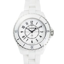 Chanel J12 H5698 Ceramic Stainless Steel 33.0mm White Dial Quartz #YKW621