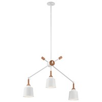 Weiß Moderne Skandinavisch HäNgelampe Pendelleuchte 3X60W/E27