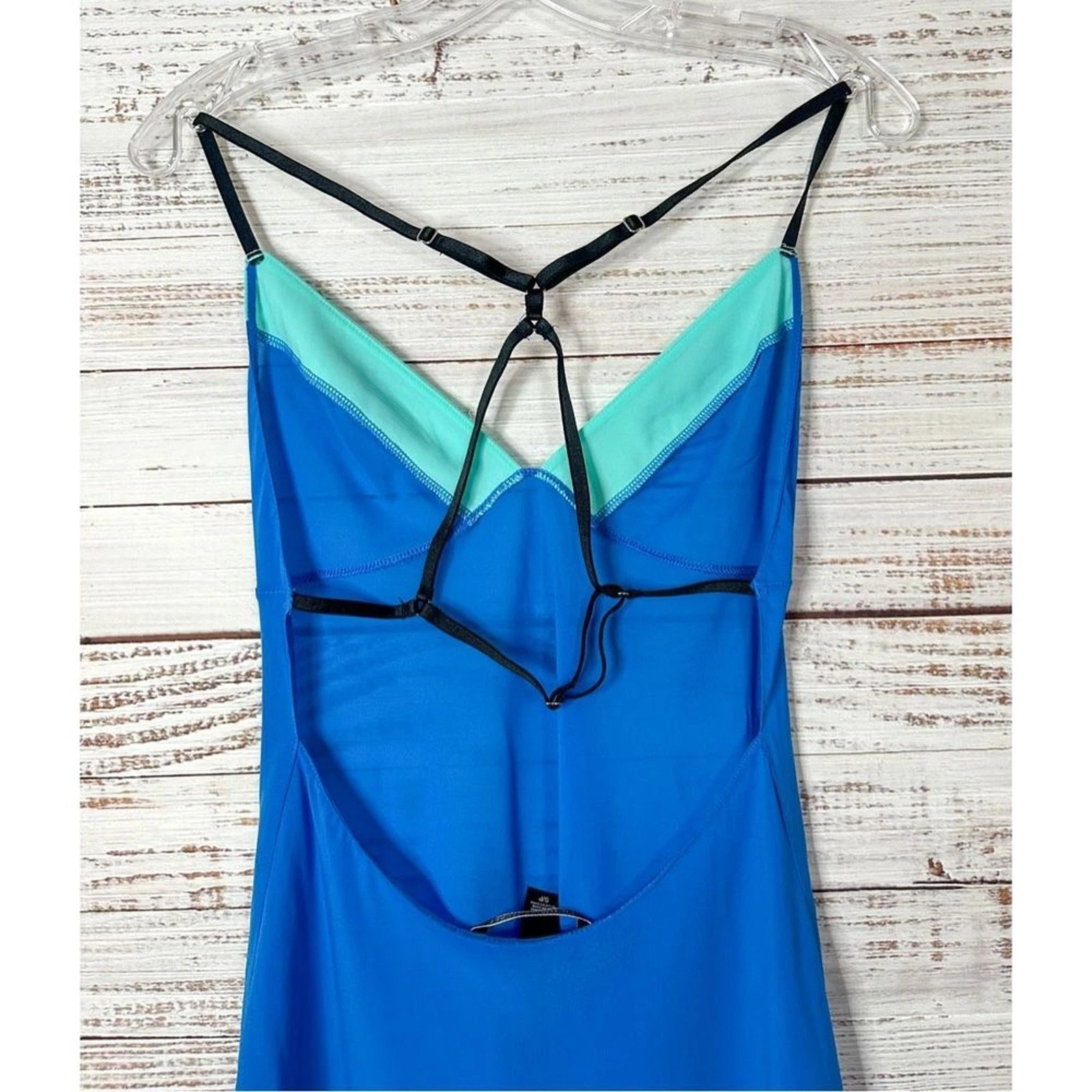 UNDERCOVER Abito donna Victoria's Secret trasparente regolabile slip blu verde piccolo