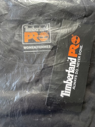 Timberland PRO Women’s Original Fit Core Short Sleeve Tee Shirt, Black, XL NEW - Picture 3 of 5