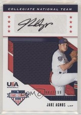 2019 Panini USA Baseball Stars & Stripes Jerseys /199 Jake Agnos Auto 5c9