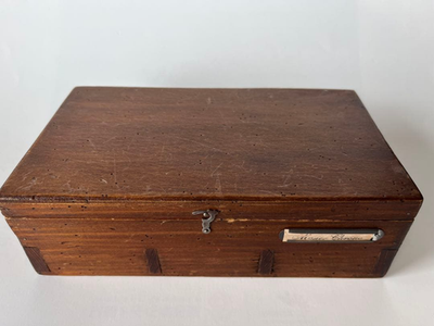 Jaeger-LeCoultre Antique Wooden Watch Box Case 3Slots Vintage