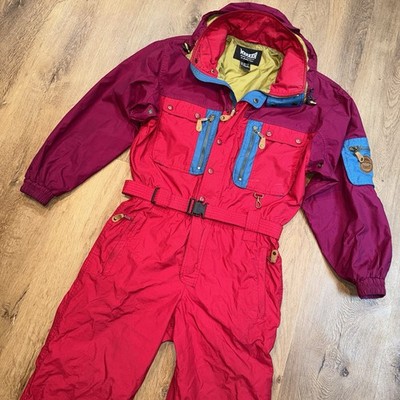 Marker Ski Suit Mens One Piece Snowsuit Snow Bib Snowboard Jumpsuit Shell Medium